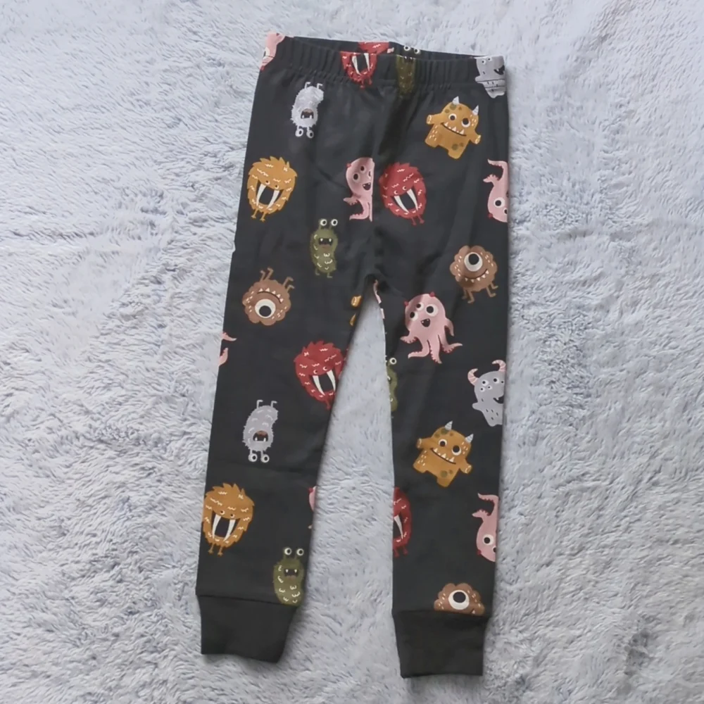 NWT 3T Old Navy Monster Pajama Set Cotton Gender-Neutral Spooky